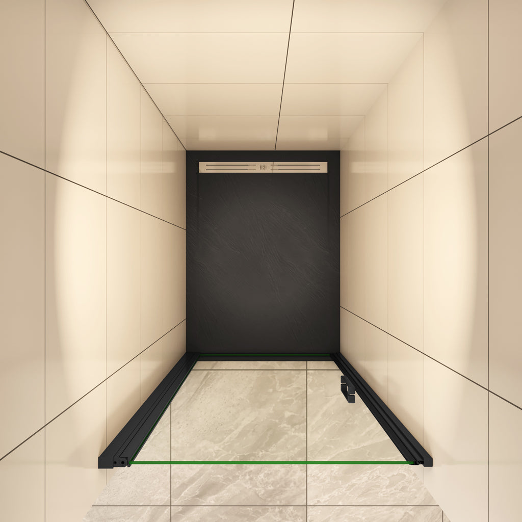 90 cm H.200 cm Drehtür Duschabtrennung 8mm NANO Glas Nischentür