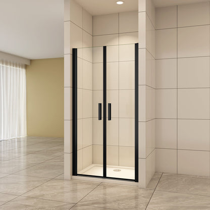 Aica Nischentür 90 cm 8mm NANO Glas Pendeltür Duschabtrennung