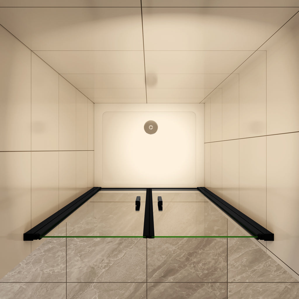 90 cm H.200 cm Pendeltür Duschabtrennung 8mm NANO Glas Nischentür