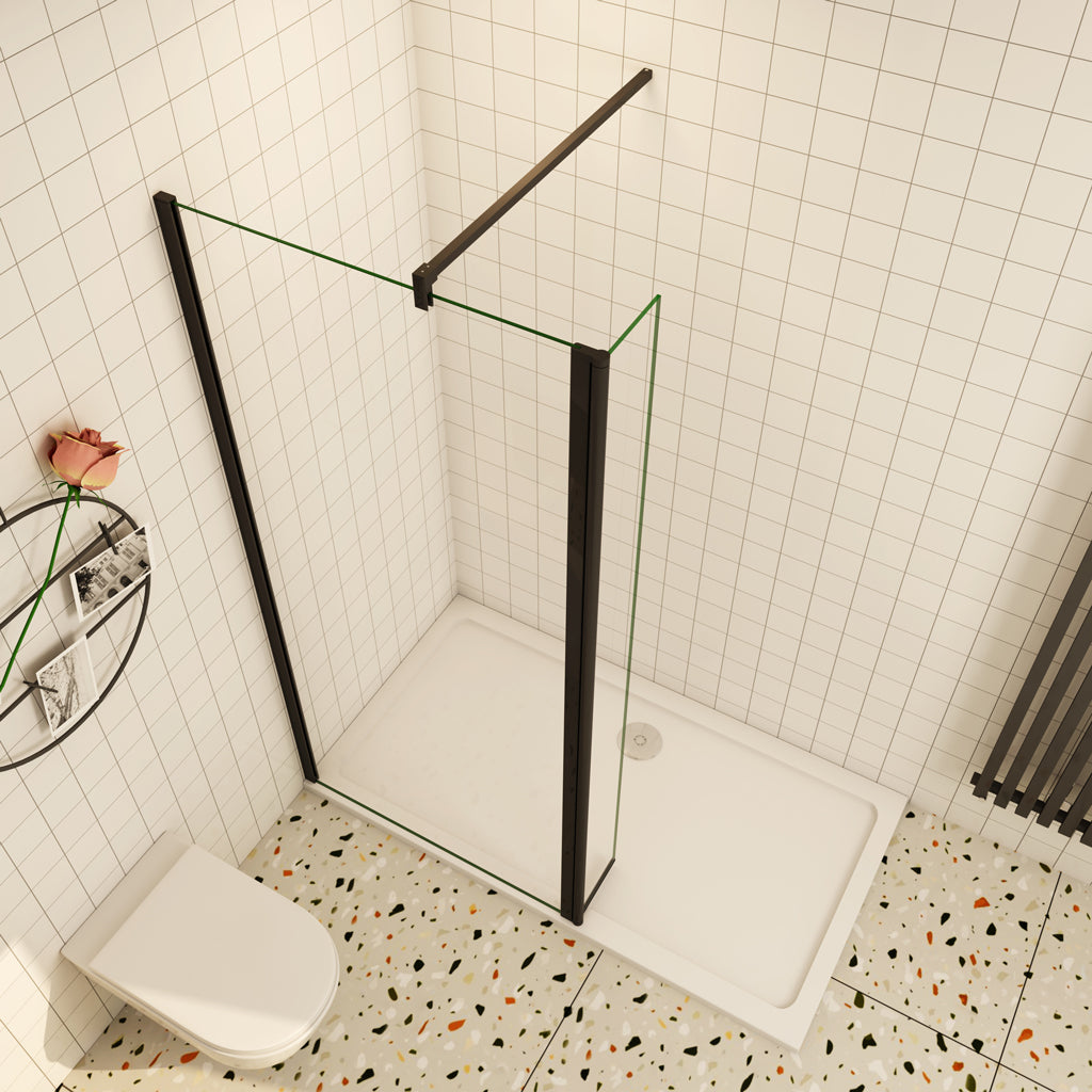 110 cm H.200 cm Duschabtrennung 8mm NANO Glas Walk In Duschwand Dusche
