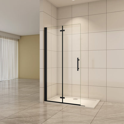 Walk In Duschtür 66 cm 6mm NANO Glas Falttür Duschabtrennung