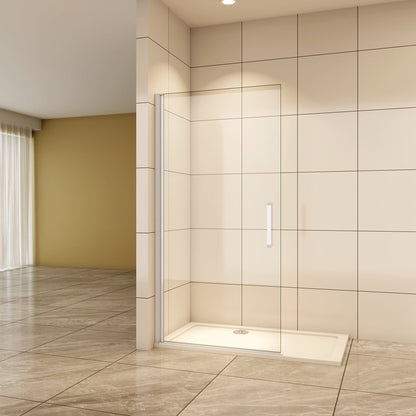 Aica Walk In Duschtür 72 cm 5mm Glas Drehtür Duschabtrennung