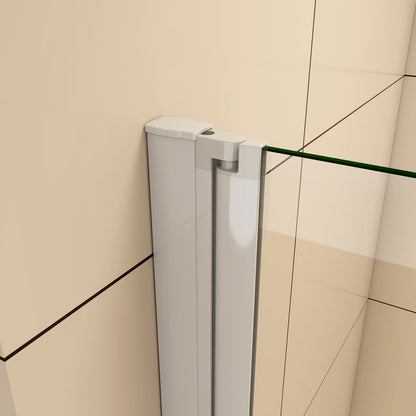 Walk In Duschtür 72 cm H.185 cm Drehtür 5mm Glas Duschkabine