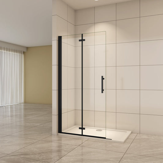 Aica Walk In  Dusche Duschtür 76 cm 6mm NANO Glas Falttür Duschabtrennung