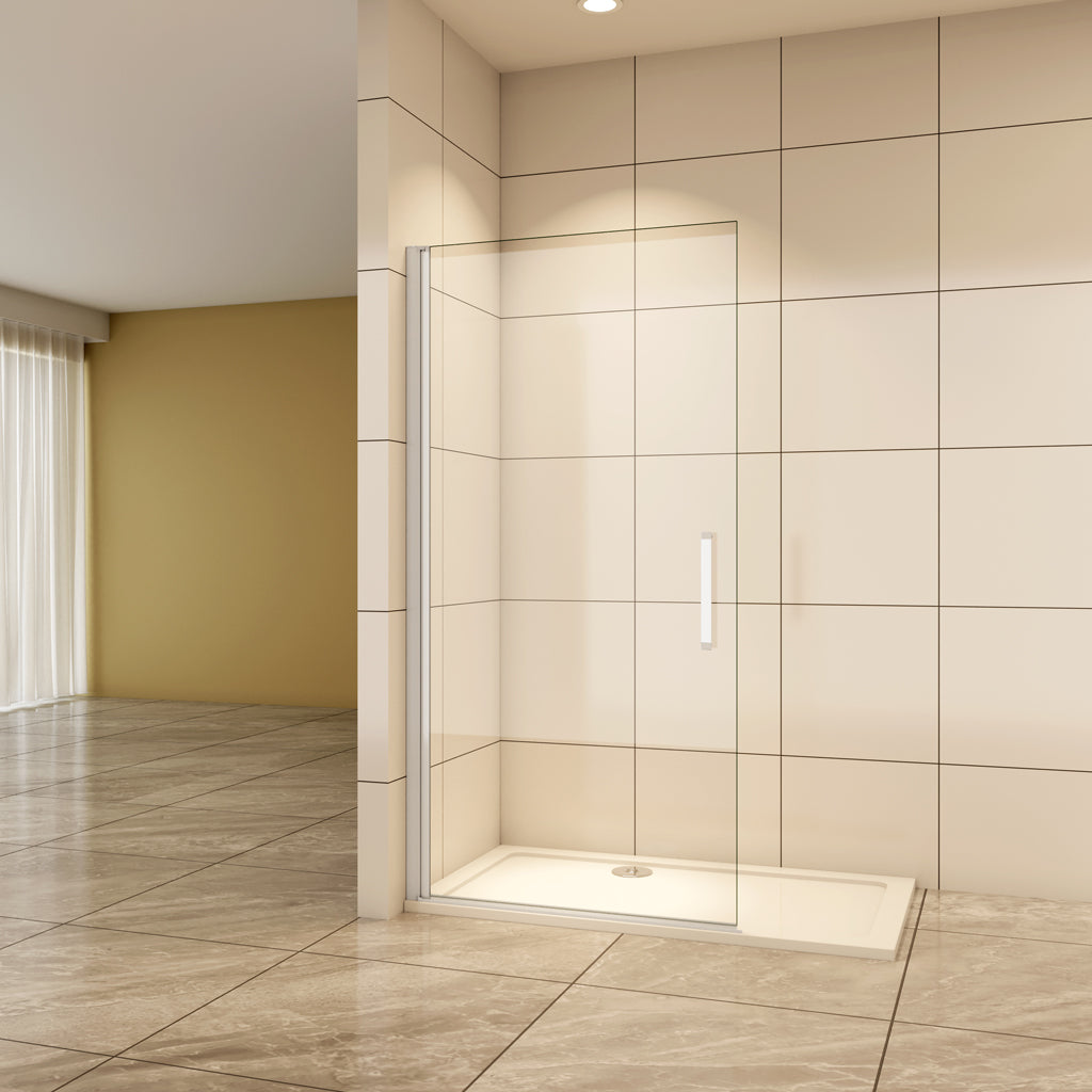 Walk In Duschtür 76 cm 5mm Glas Drehtür Duschabtrennung