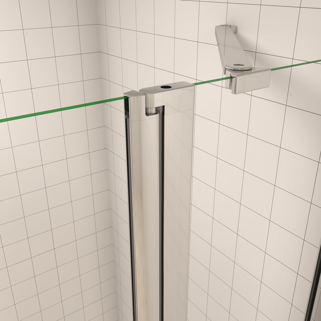 76 cm H.195 cm Drehtür Duschabtrennung 6mm NANO Glas Walk In Duschwand Dusche Aica Duschtür