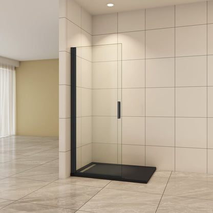 Aica Walk In Duschtür 76 cm 8mm NANO Glas Drehtür Duschabtrennung