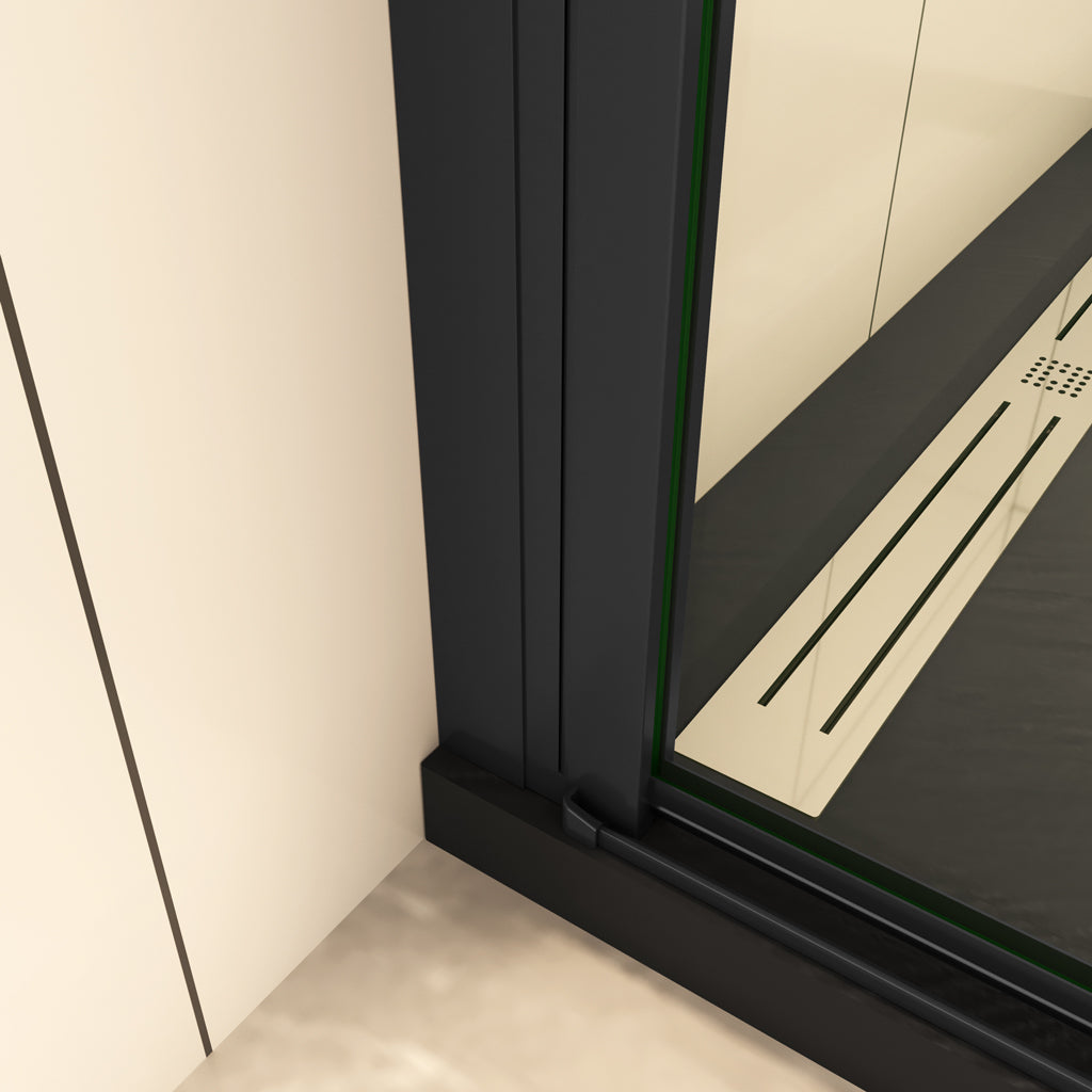 Duschkabinen Duschabtrennung 76 cm Walk In Duschtür Drehtür Duschkabine Aica