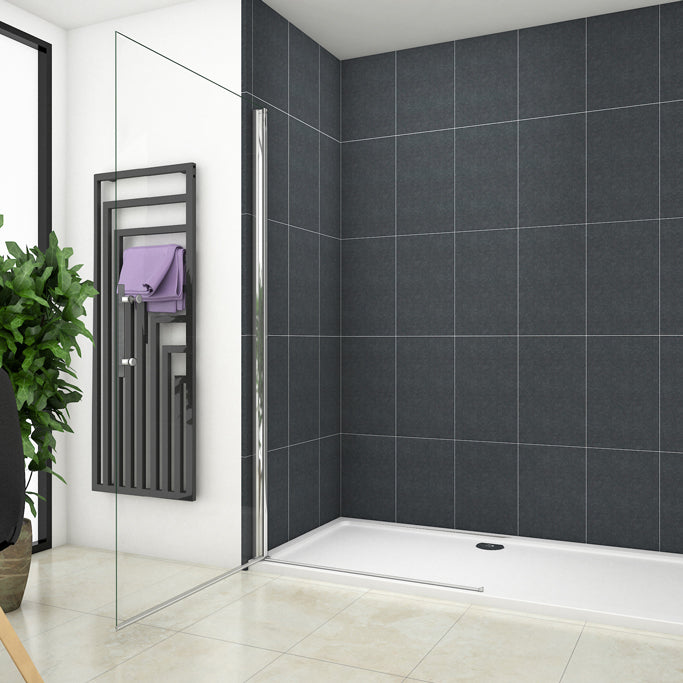 76 cm H.185 cm Drehtür Duschabtrennung 6mm NANO Glas Walk In Duschwand Dusche Duschtür