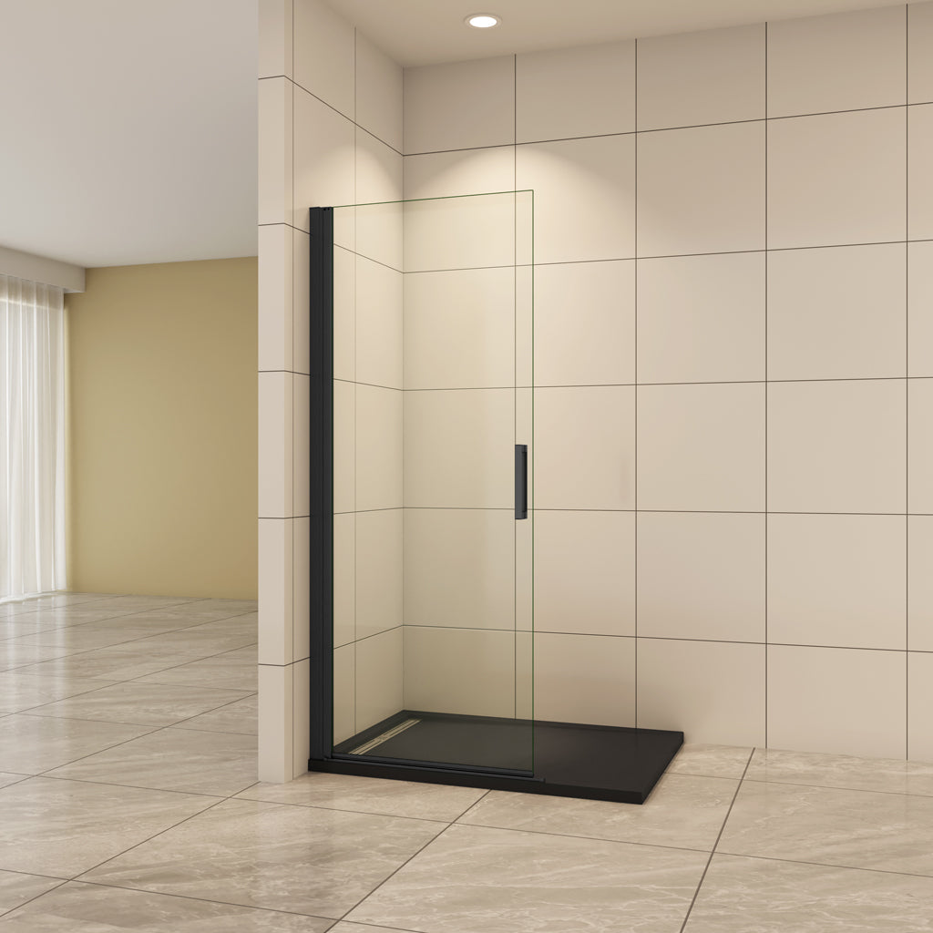 Walk In Duschtür 86 cm 8mm NANO Glas Drehtür Duschabtrennung Dusche