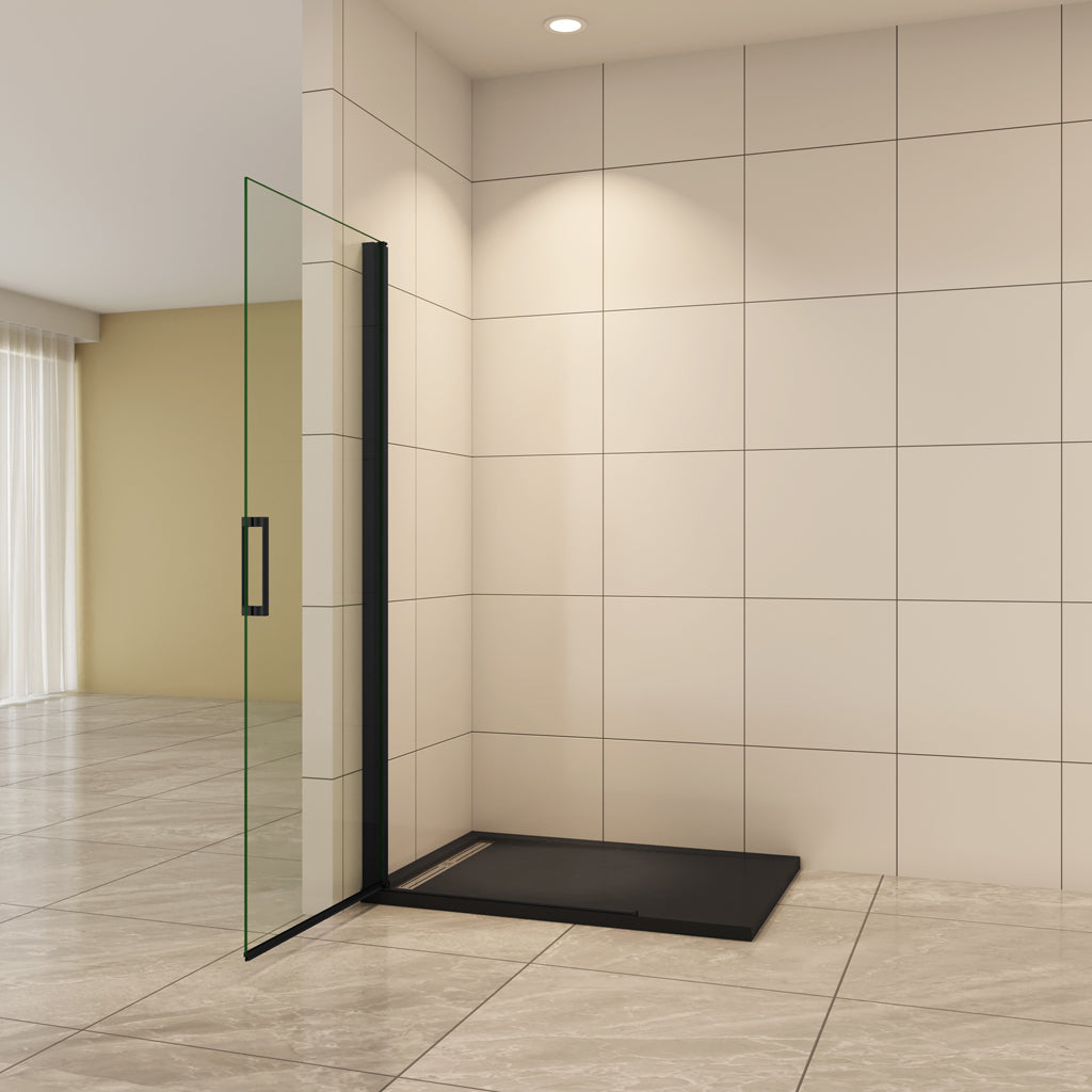 Walk In Duschtür 86 cm H.200 cm Drehtür 8mm NANO Glas Duschkabine