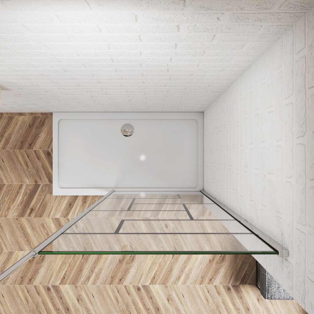 Walk In Duschwand 80 x H.200 cm 8mm NANO Glas Duschkabine Dusche