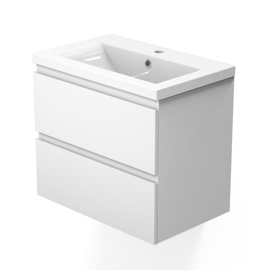 Der matt weiss Ausdruck mit moderne und minimalistische Design sorgt im Bad für saubere, ordentliche Stimmung.