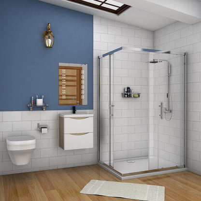 Badmöbel CAROLINA 50/60/80 cm weiss Waschbecken mit Unterschrank inkl. 2-Schubladen Soft-Close Funktion