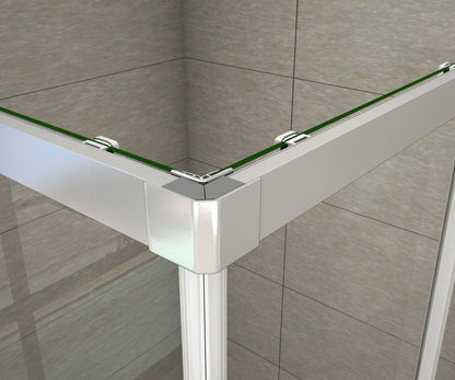 Duschkabine Falttür Drehfalttür Glas