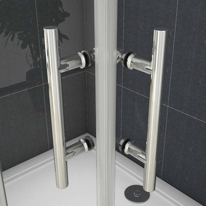 Duschkabine Eckeinstieg Schiebetür Eckdusche Glas Höhe: 185cm