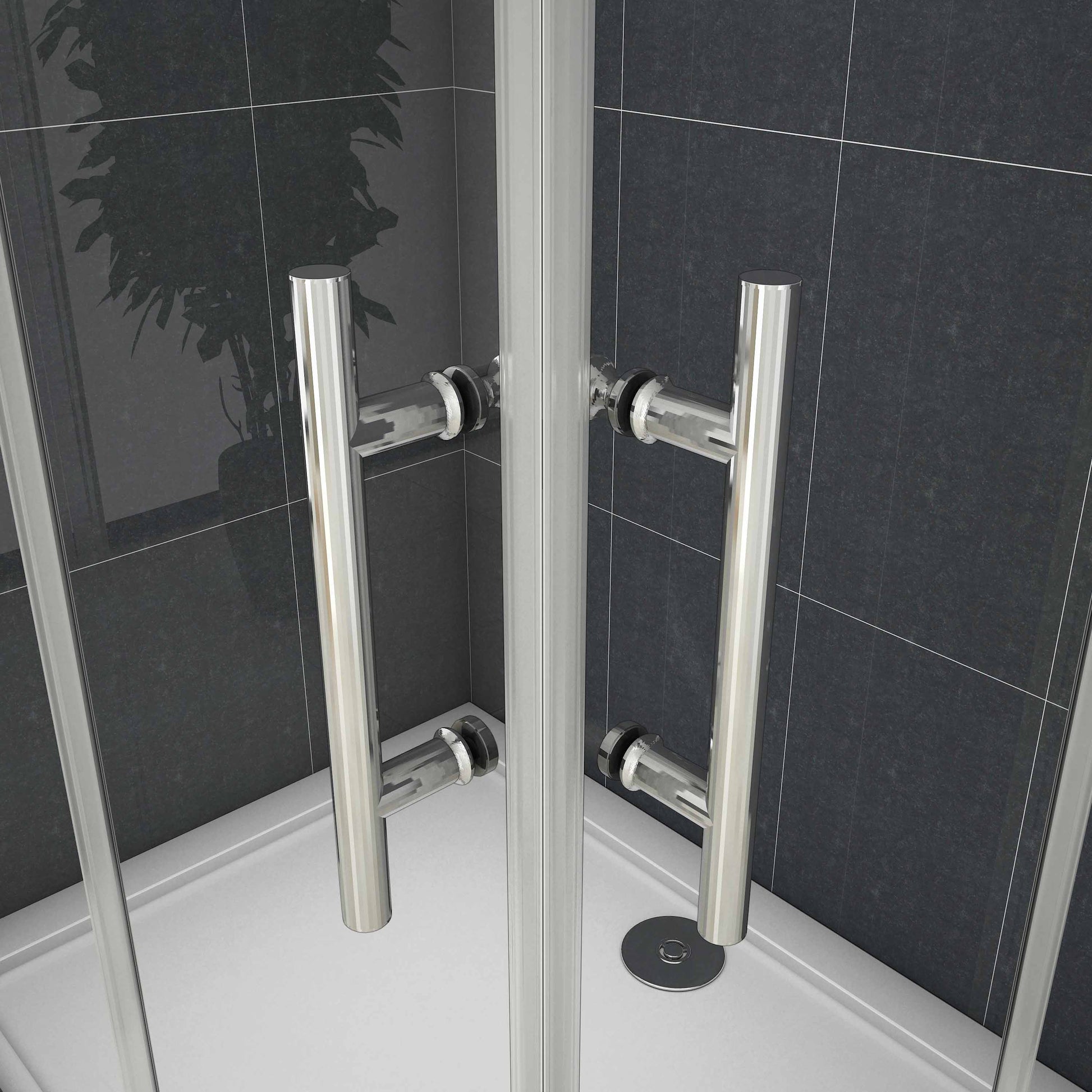 Duschkabine Falttür Drehfalttür Glas