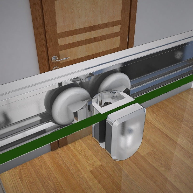 90x90 80x80 Eckeinstieg Schiebetür Eckdusche Duschkabine Glas Höhe: 185cm