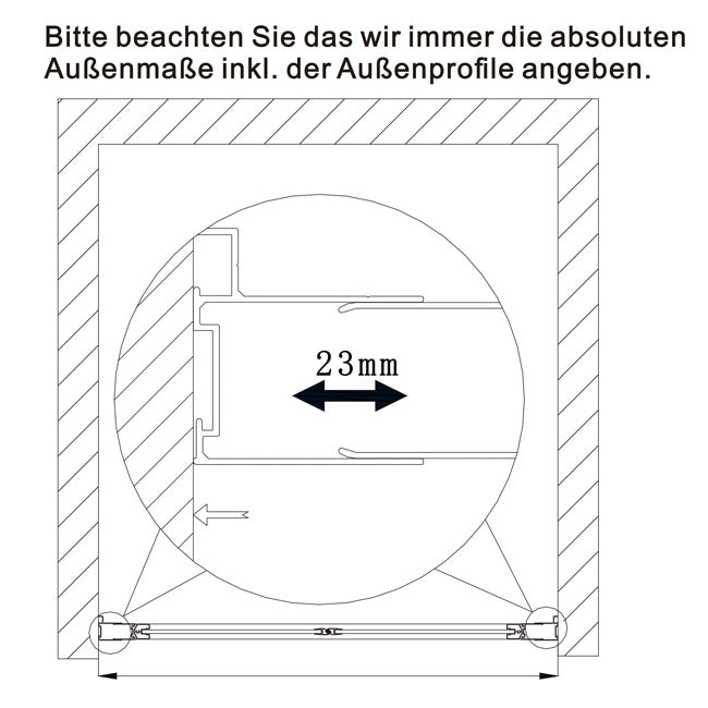 Duschabtrennung Nischentür Pendeltür Duschtür Schwingtür Duschkabine