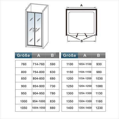 Duschabtrennung Nischentür Pendeltür Duschtür Schwingtür Duschkabine