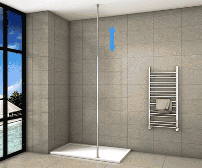 Duschkabine Falttür Drehfalttür Glas