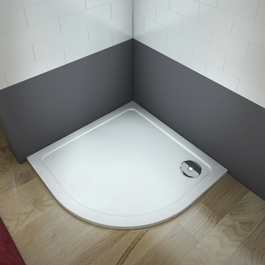 90x90 80x80 Viertelkreis rund Duschkabine Glas Höhe: 195cm