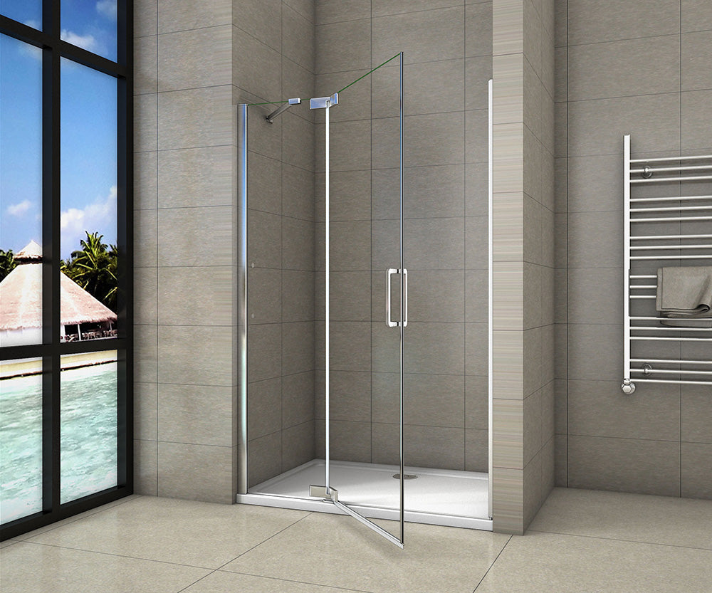 Duschkabine Falttür Drehfalttür Glas