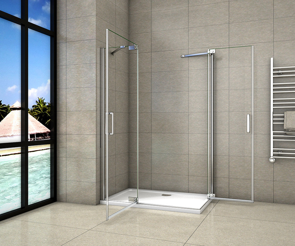 Duschkabine Falttür Drehfalttür Glas