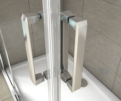 Duschkabine Falttür Drehfalttür Glas