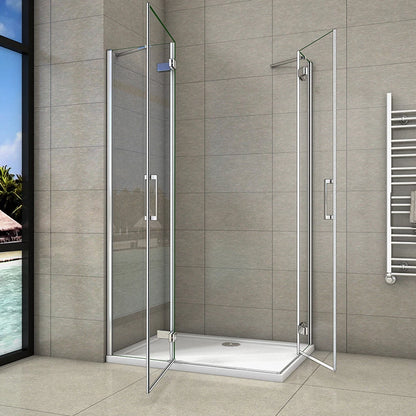 Duschkabine Falttür Drehfalttür Glas