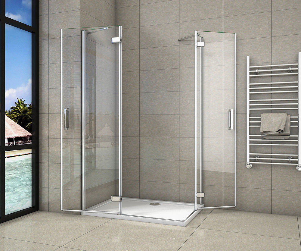 Duschkabine Falttür Drehfalttür Glas