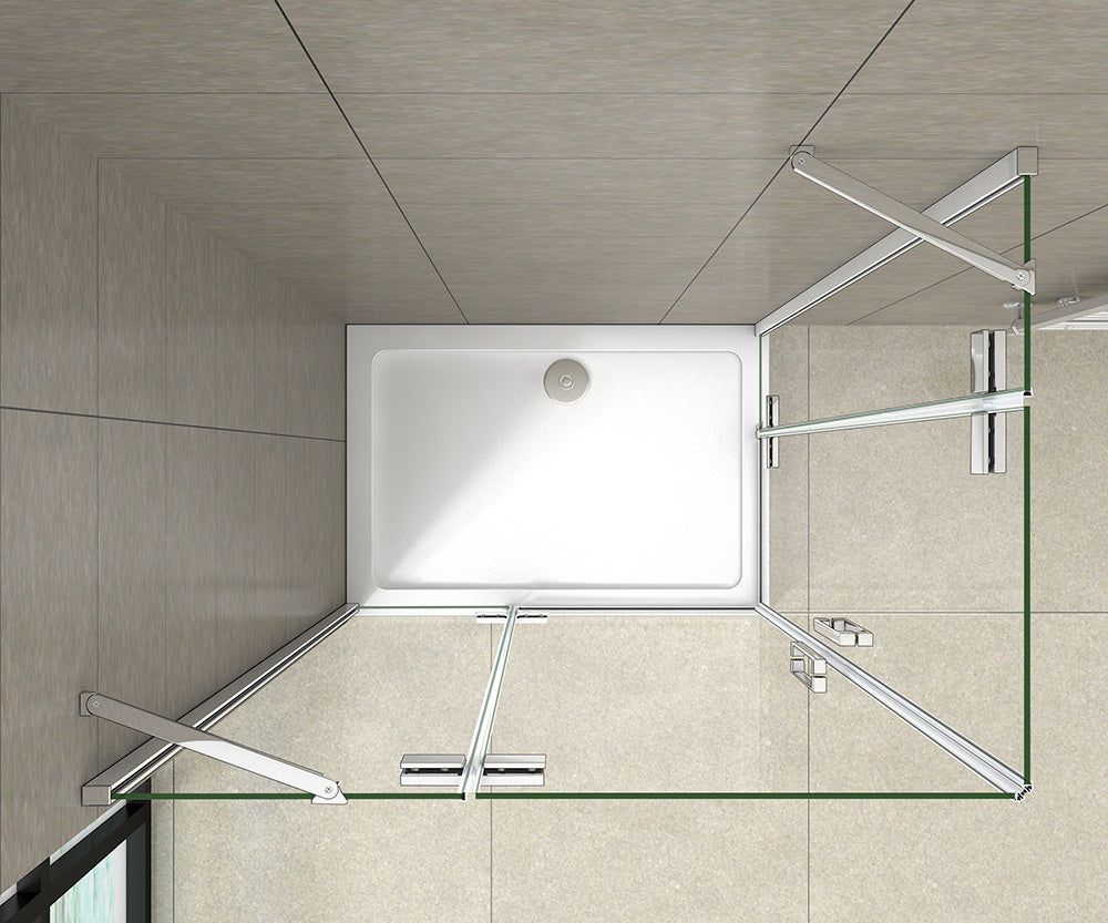 Duschkabine Falttür Drehfalttür Glas