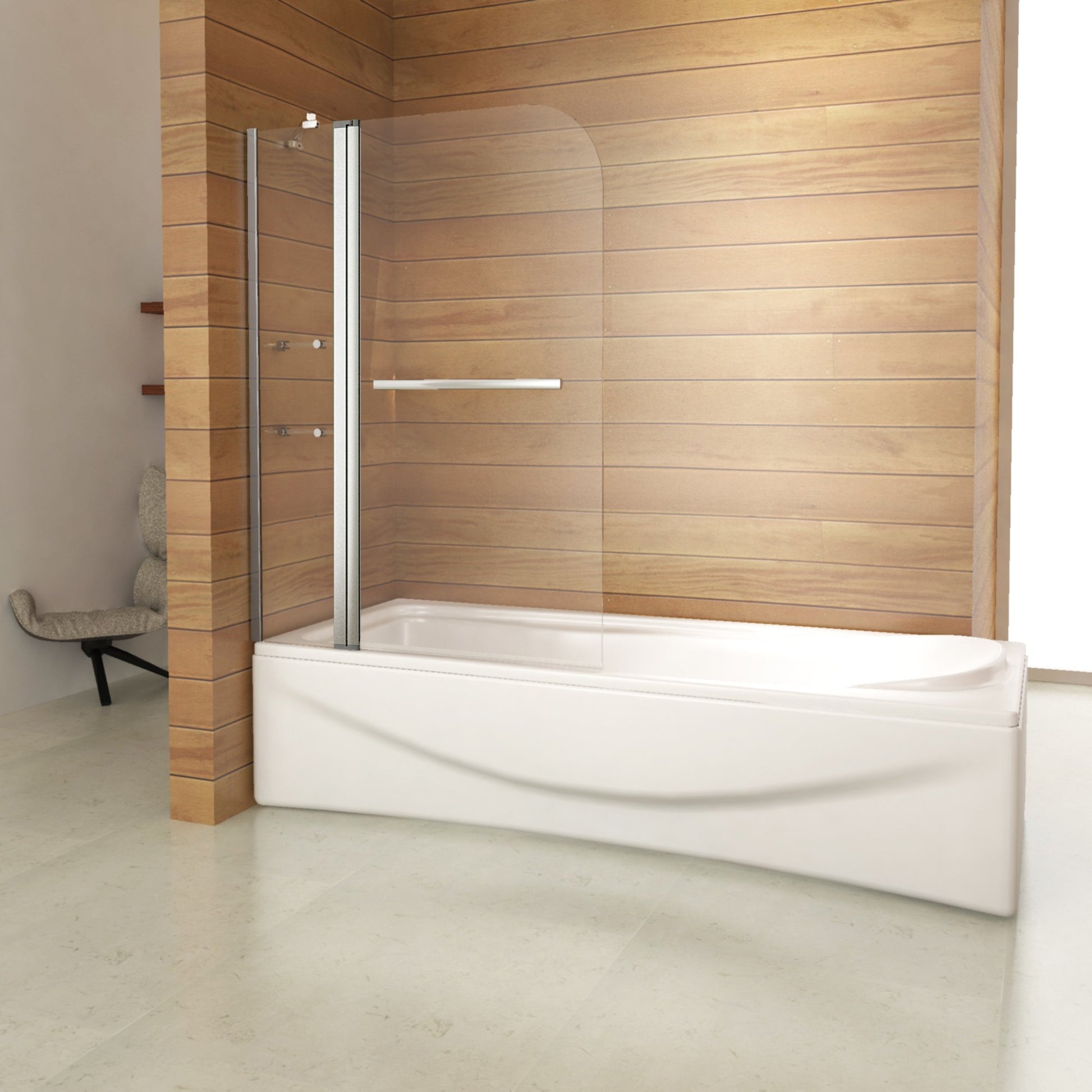 Duschkabine Badewannenaufsatz Glas