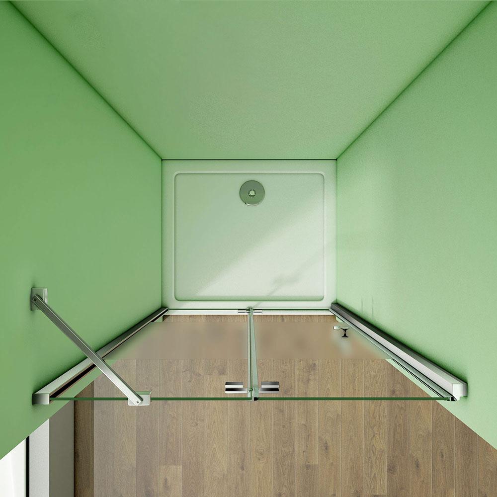 Duschkabine Falttür Drehfalttür Glas