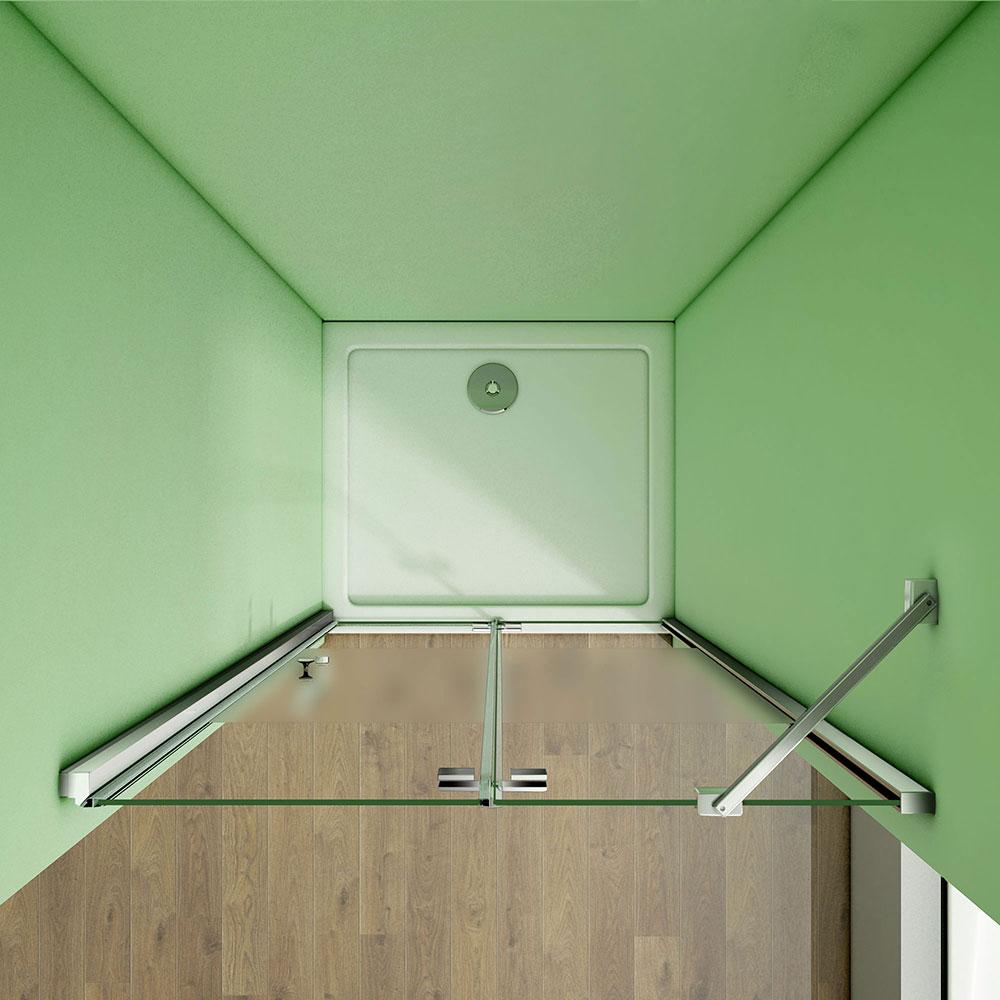 Duschkabine Falttür Drehfalttür Glas