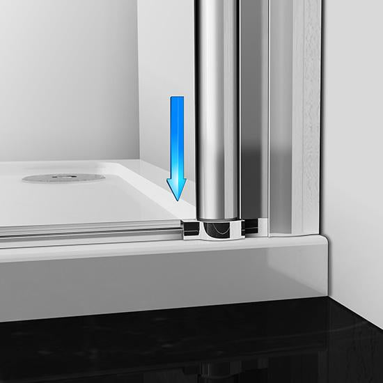 Duschkabine Falttür Drehfalttür Glas