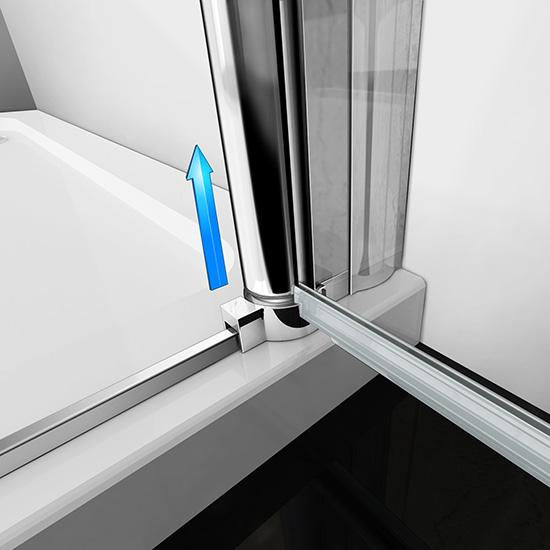 Duschkabine Falttür Drehfalttür Glas