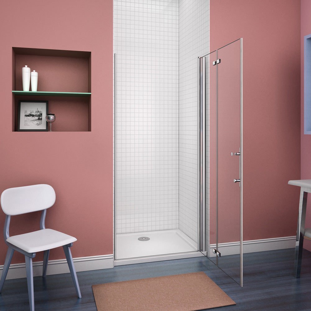 Duschkabine Falttür Drehfalttür Glas