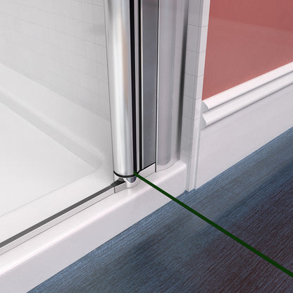 Duschkabine Falttür Drehfalttür Glas