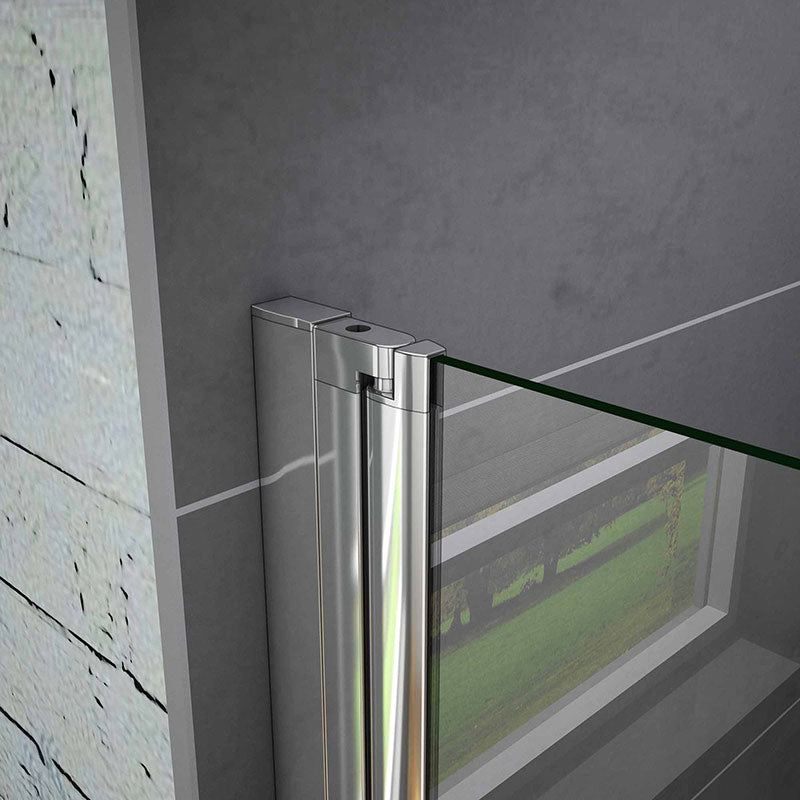 90x90 80x80 Eckeinstieg Falttür Eckdusche Duschkabine Drehfalttür Glas Höhe: 185cm