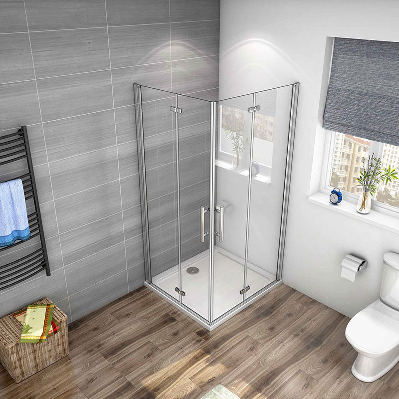 Duschkabine Falttür Drehfalttür Glas