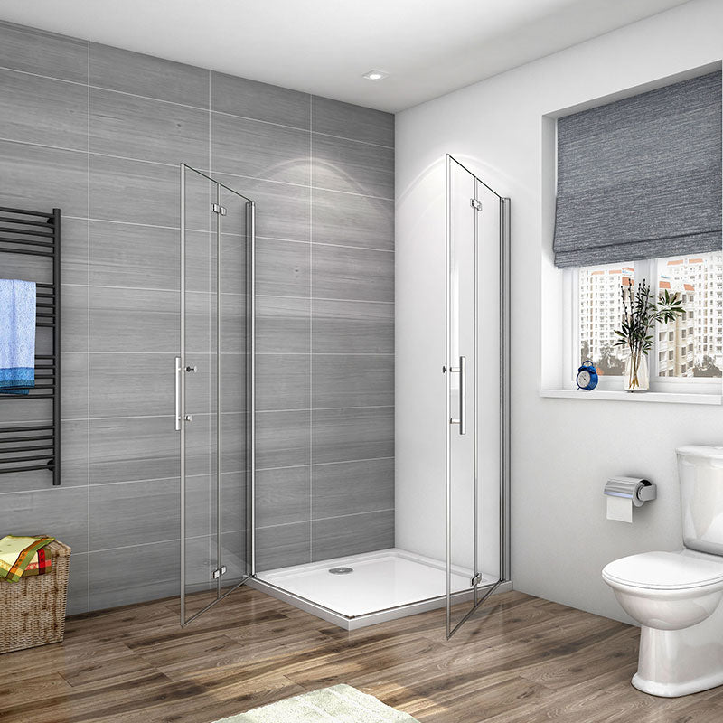 Duschkabine Falttür Drehfalttür Glas