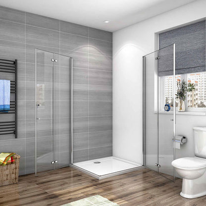 Duschkabine Falttür Drehfalttür Glas