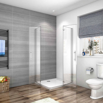 Duschkabine Falttür Drehfalttür Glas