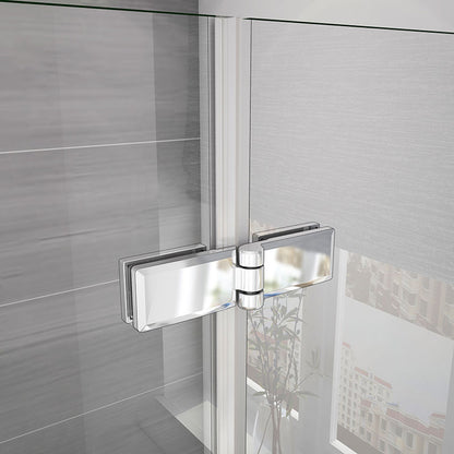 Duschkabine Falttür Drehfalttür Glas