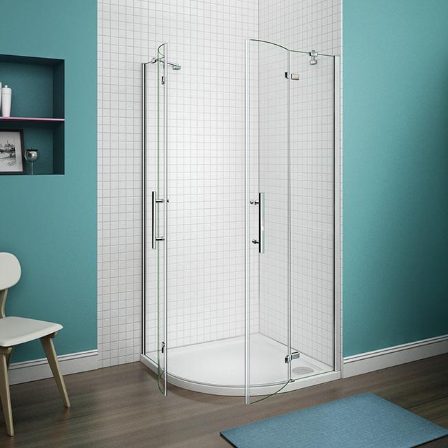 Duschkabine Falttür Drehfalttür Glas