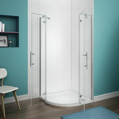 Duschkabine Falttür Drehfalttür Glas