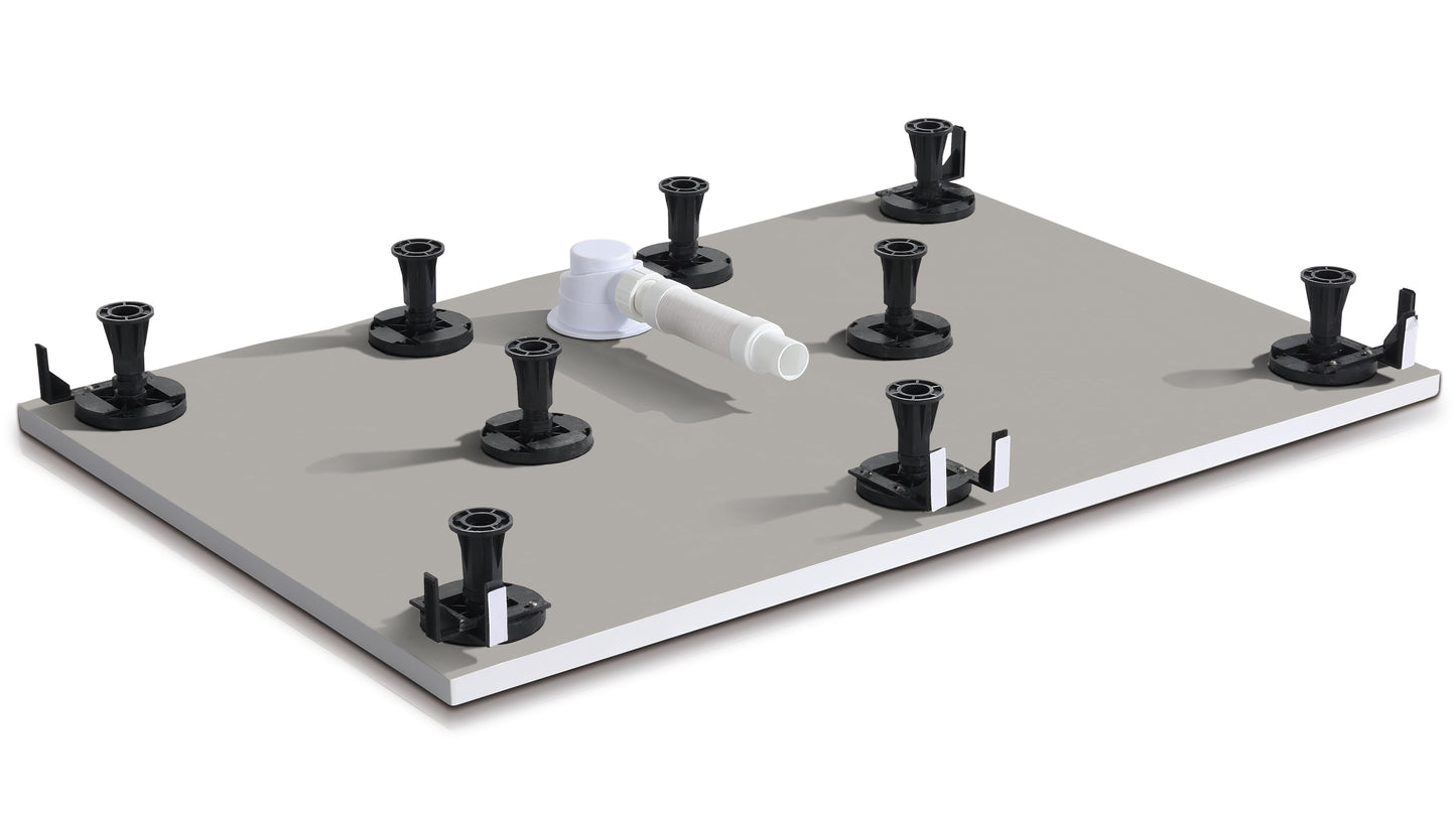 Dusche Schürze & Stellfüße für Quadrat/Rechteck Duschtasse