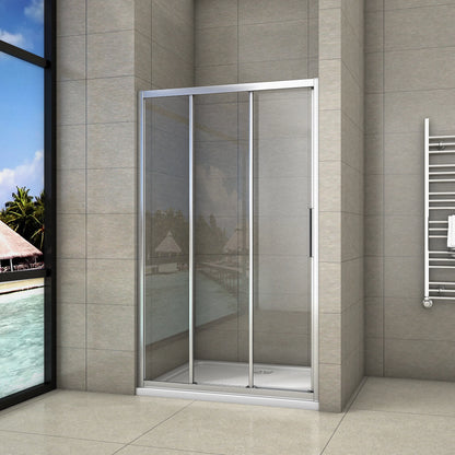 120x195cm Duschabtrennung Duschwand Schiebetür Duschkabine 6mm NANO Sicherheitsglas