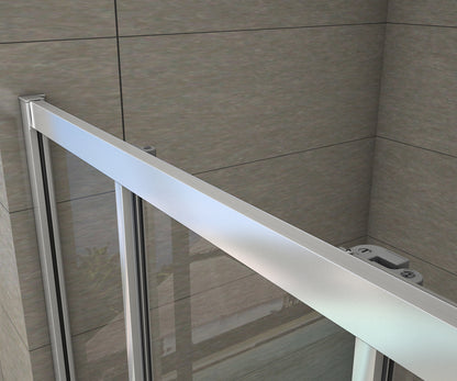 120x195cm Duschabtrennung Duschwand Schiebetür Duschkabine 6mm NANO Sicherheitsglas